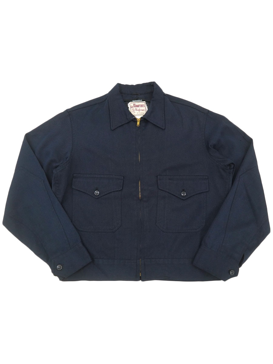 60's MARTIN'S Uniforms OF FLORIDA レーヨンジャケット ダークネイビー 表記(40 REG)
