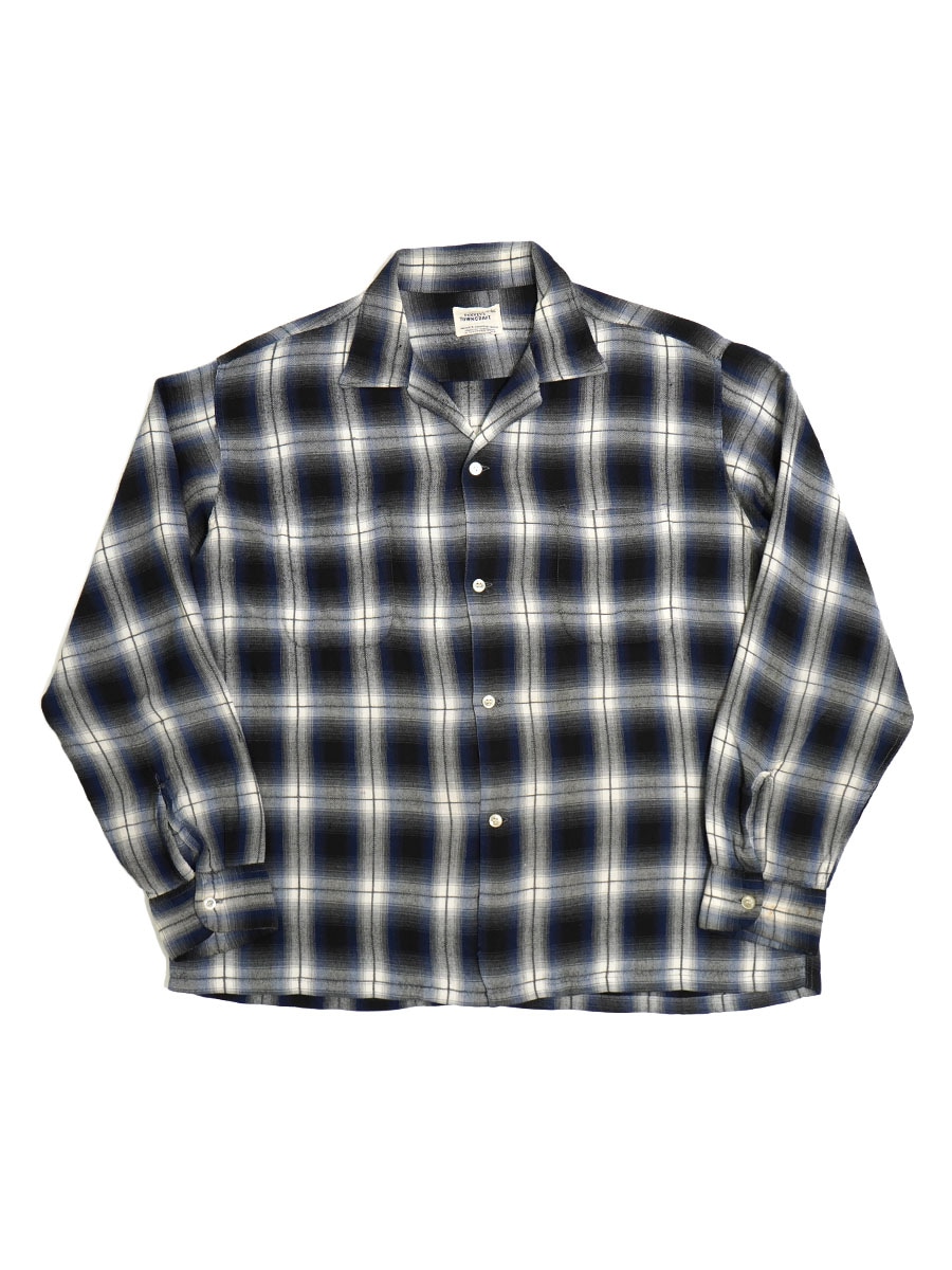 60's PENNEY'S TOWNCRAFT ループカラー オンブレーチェック L/S