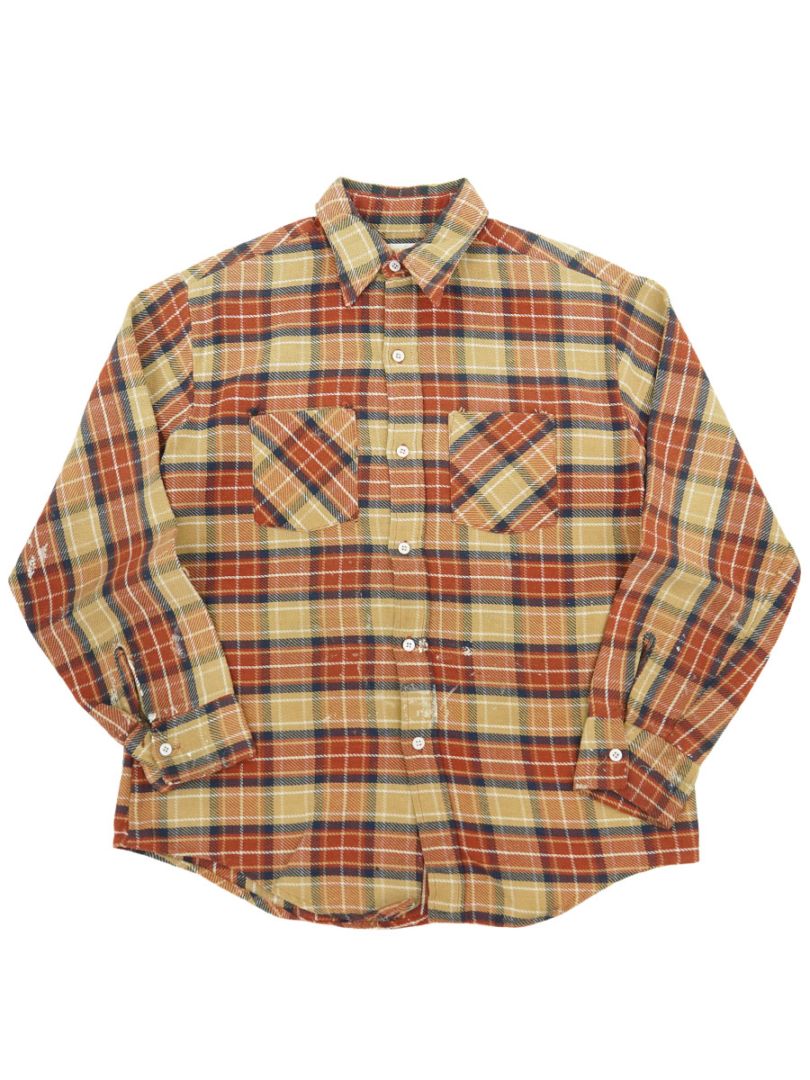 70's BIG MAC 好配色チェック フランネルシャツ 表記(L) | NEW ITEM