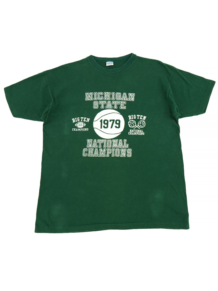 70s バータグ Champion Michigan State 88 XL 70's バータグ チャンピオン ''MICHIGAN STATE 1979 NATIONAL