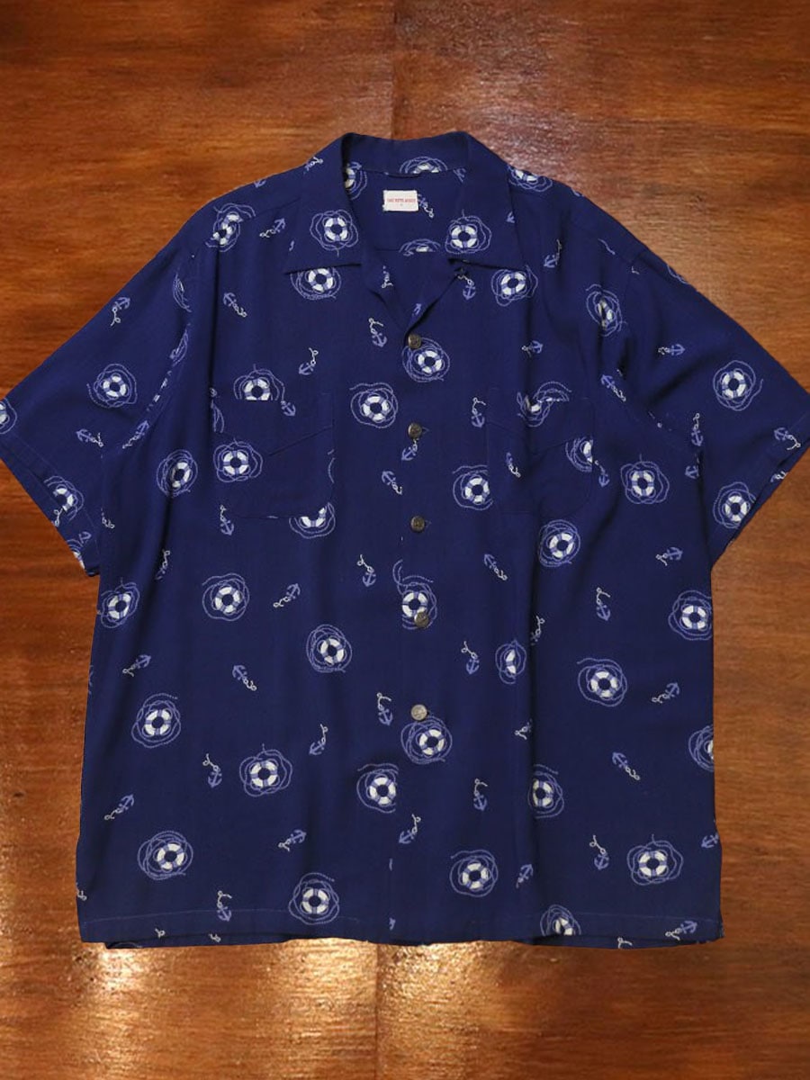 1950s S/S RAYON SH , Size XL
