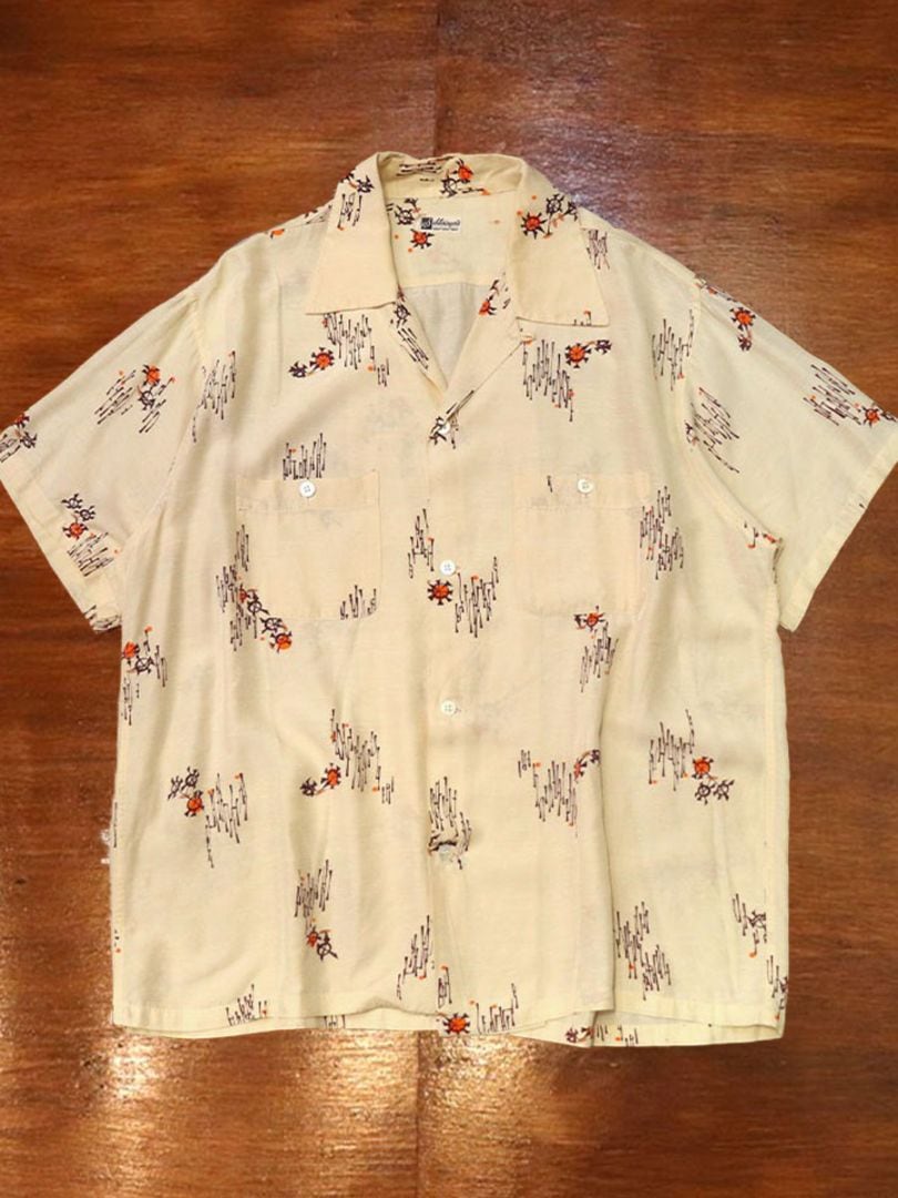 1950s S/S ROCKABILLY SHIRT , Size L