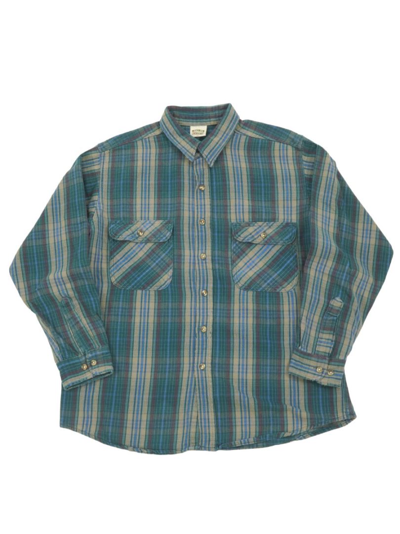 90's FIVE BROTHER 好配色チェック フランネルシャツ 表記(XL) | NEW
