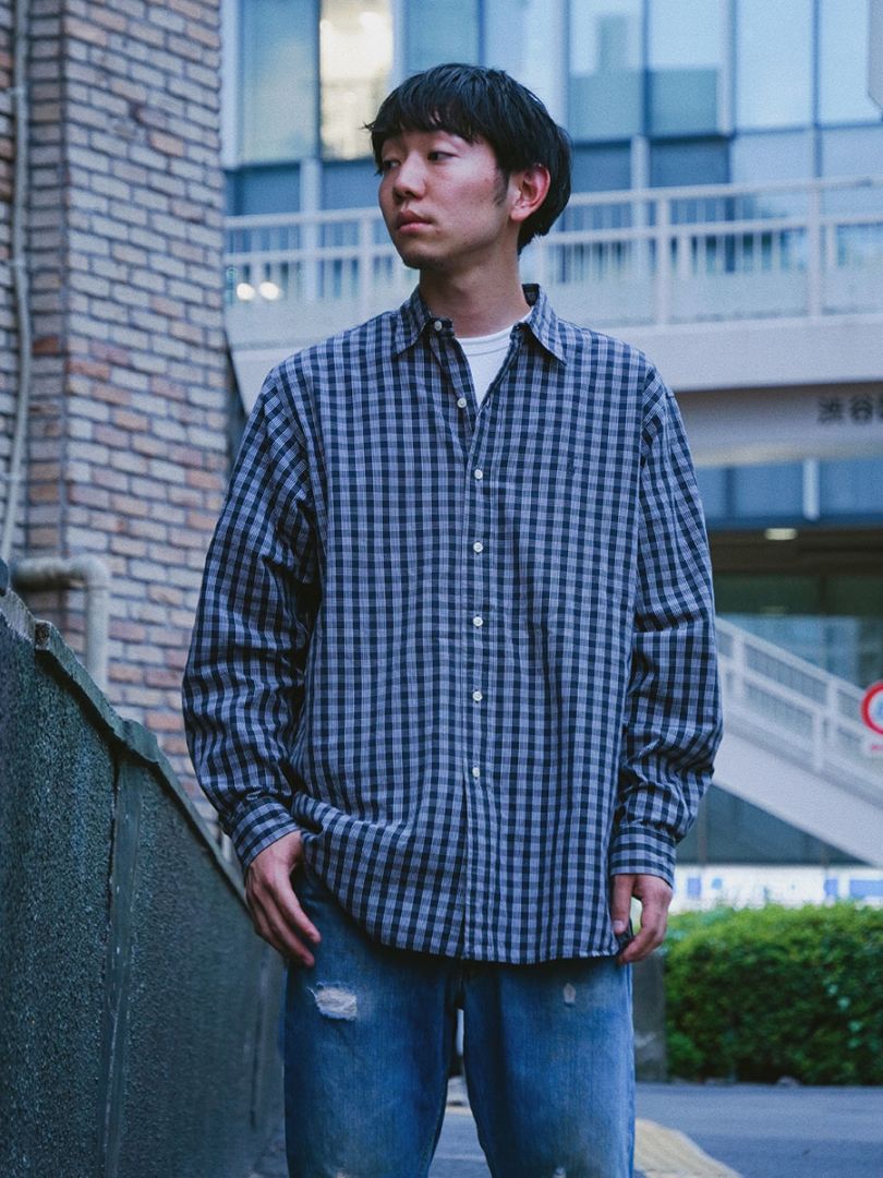 ラルフローレン LOWELL SPORT 100%コットン チェック柄 ロングスリーブ