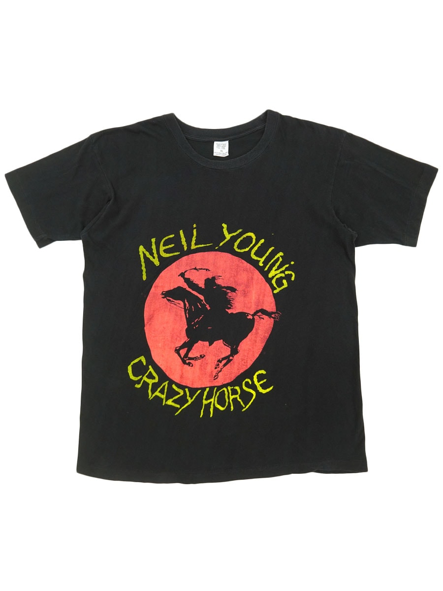 90's NEIL YOUNG & CRAZY HORSE ''RAGGED GLORY '91'' 両面プリント T