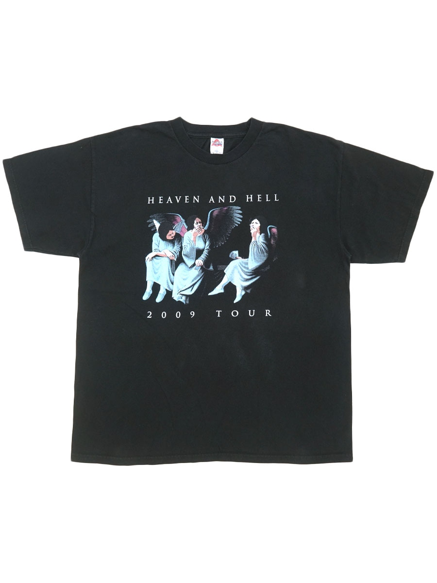 00's AAA HEAVEN & HELL ''2009 TOUR'' 両面プリント Tシャツ ブラック 表記(XL)