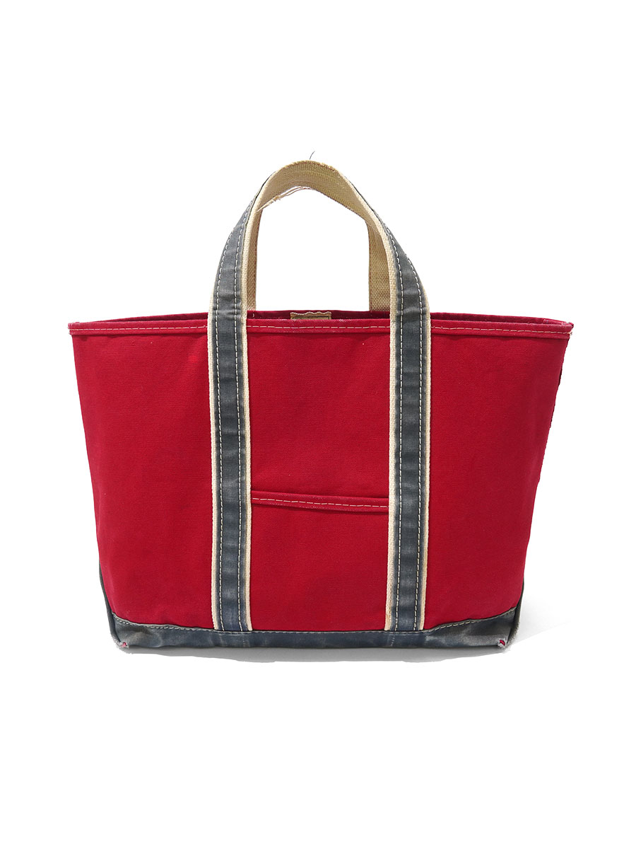 80's L.L. Bean DELUXE BOAT AND TOTE レッド×ネイビー LARGE | SOLD