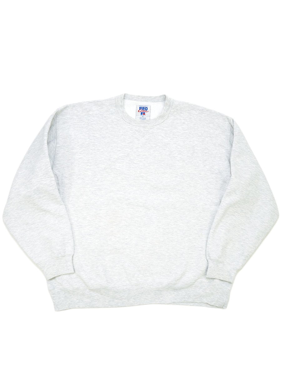 90's RUSSELL ATHLETIC 無地 前Vスウェット グレー 表記(XL) USA製
