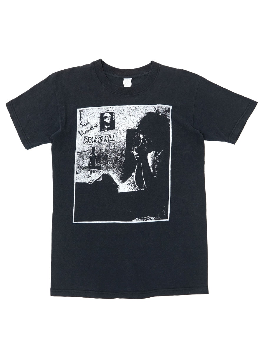 90's～ シド・ヴィシャス ''DRUGKILL” プリントTシャツ 実寸(S位) &LADIES