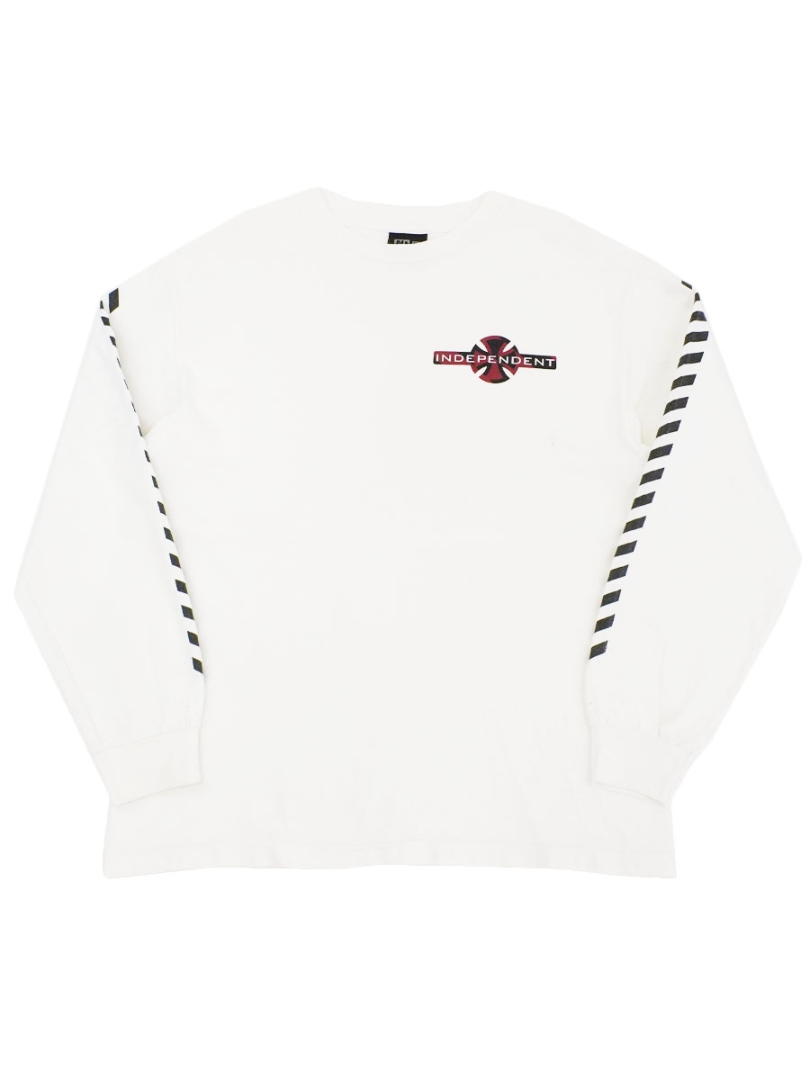 90's～ NHS ''INDEPENDENT'' 両袖プリント ロングスリーブTシャツ