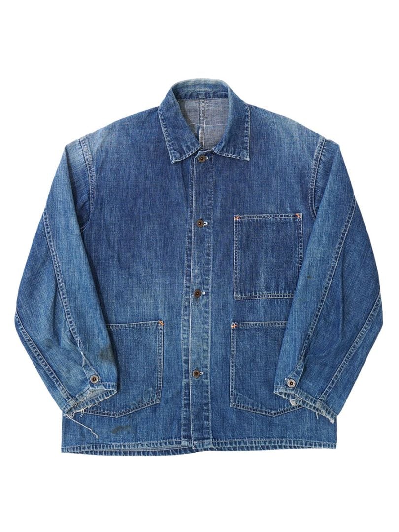 40's～ FAVORITE OV. CO. ドーナッツボタン デニムカバーオール 実寸