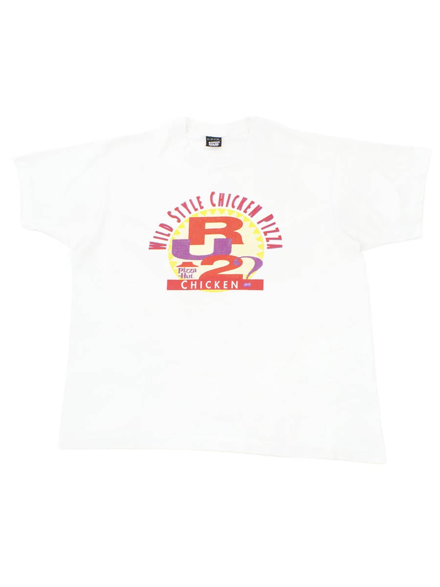 90's SCREEN STARS BEST ''Pizza Hut/WILD STYLE CHICKEN PIZZA'' Tシャツ 表記(XL) USA製
