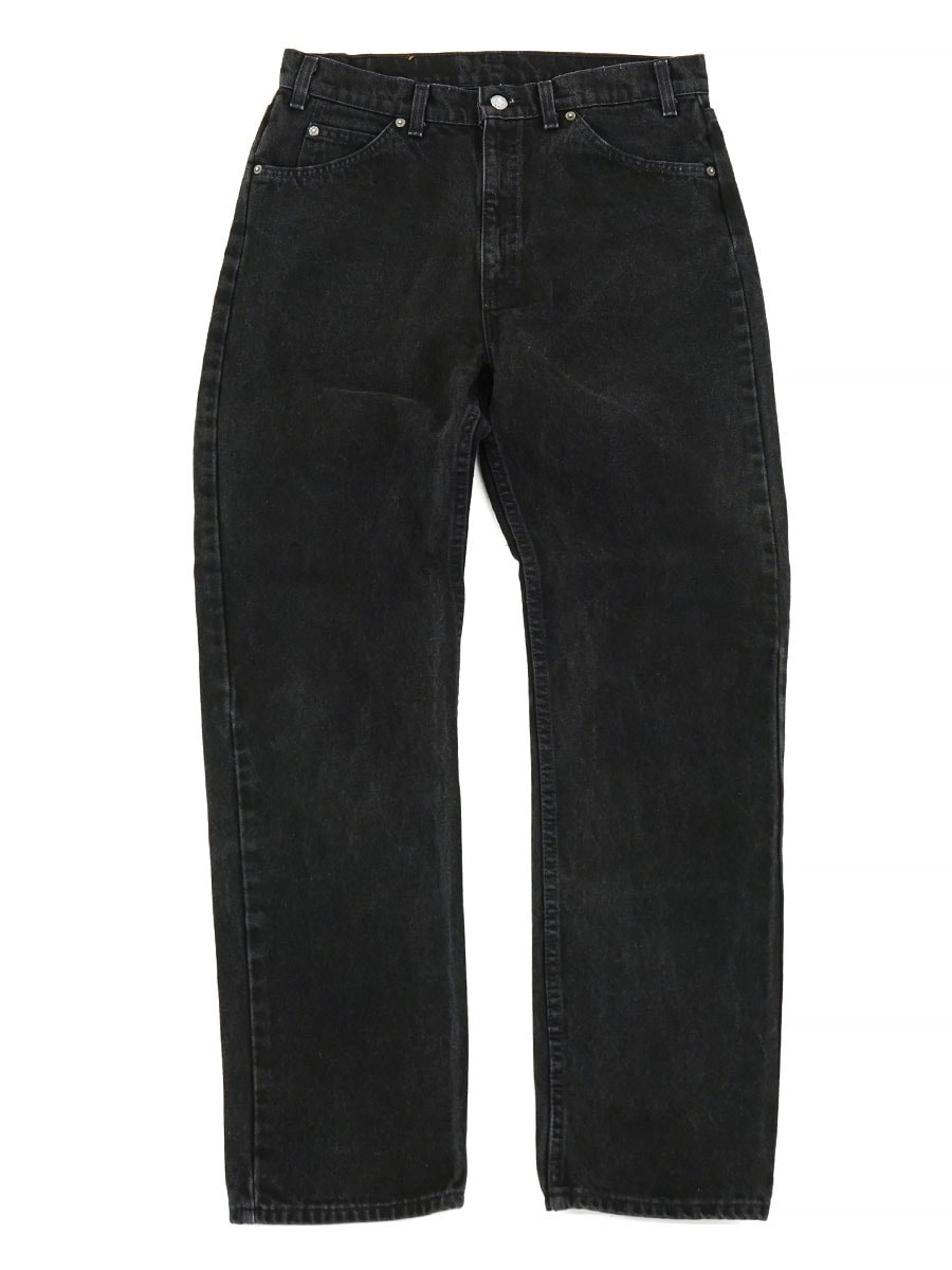 90's LEVI'S 505 ブラックデニムパンツ 色残りブラック 表記(W34 L32) USA製 Rマークのみタブ