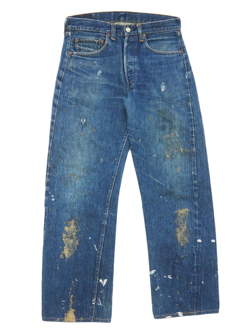 70's Levi's 501 66前期 デニムパンツ　実寸W33×L30.5位 70's Levi's 501 66前期 デニムパンツ ペンキ 良雰囲気 実寸(31x29位