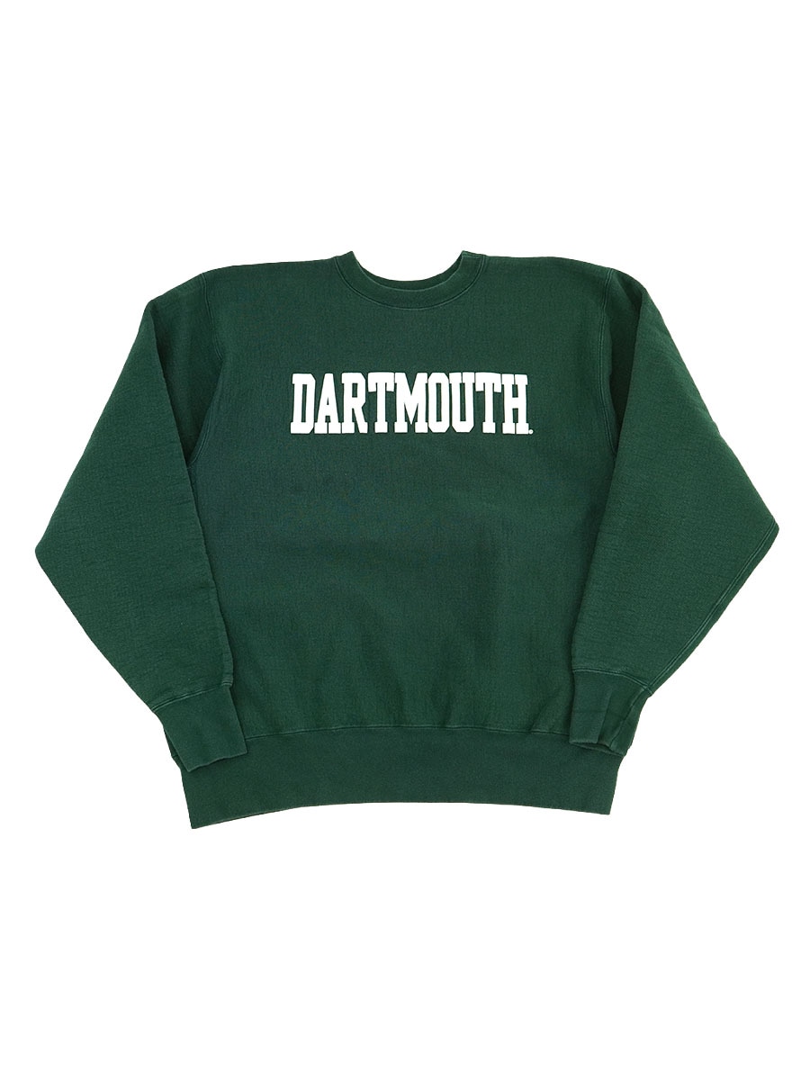 90's～ The game ''DARTMOUTH'' RWタイプ クルーネックスウェット グリーン 表記(2X) USA製