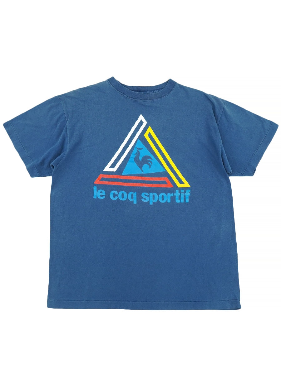 80's～ le coq sport 100%コットンTシャツ 表記(L) USA製