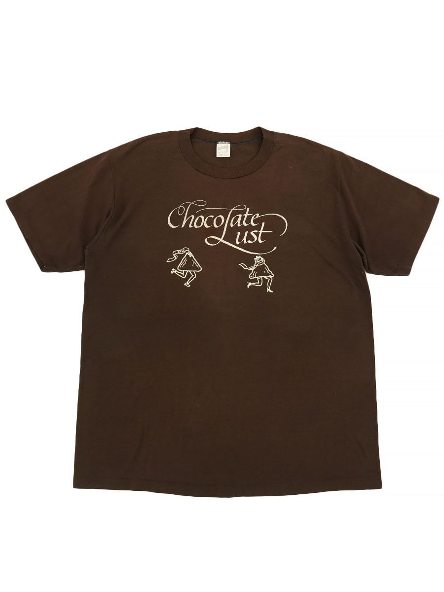 80's Sportswear ''HERSHEY'S'' チョコレート Tシャツ 表記(XL) ブラウン！