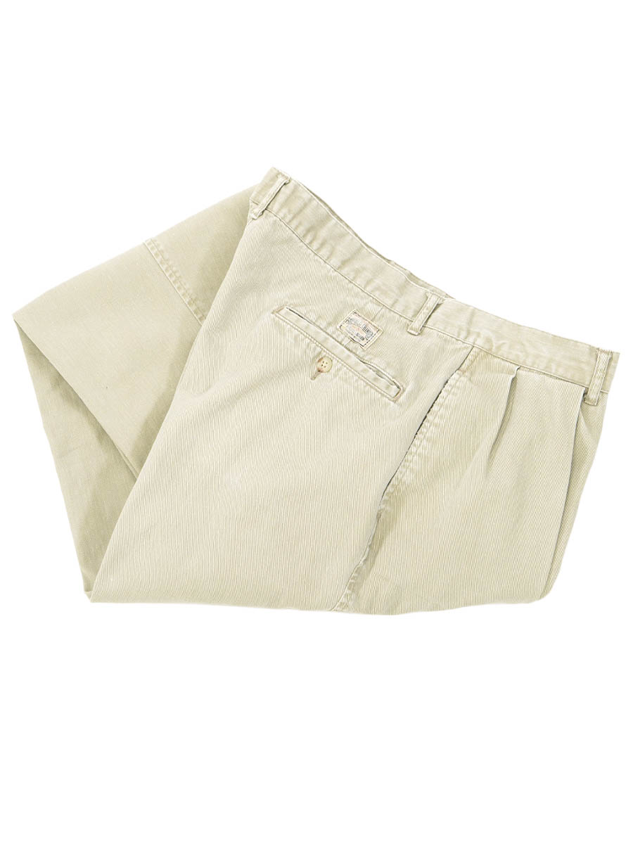 ラルフローレン 2タック チノパンツ カーキ 実寸(W33 L29位) | NEW