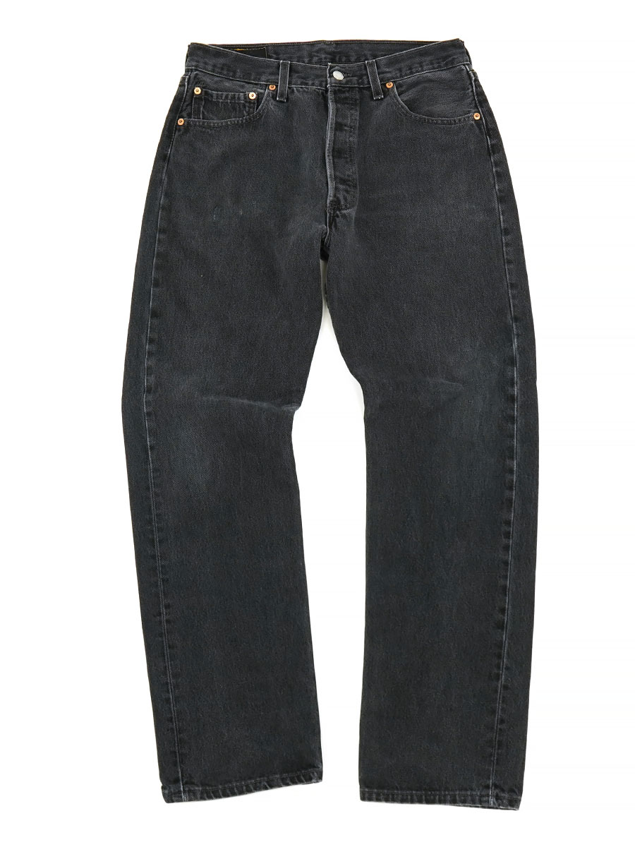 90's LEVI'S 501 ブラックデニムパンツ 表記(W34 L32) USA製