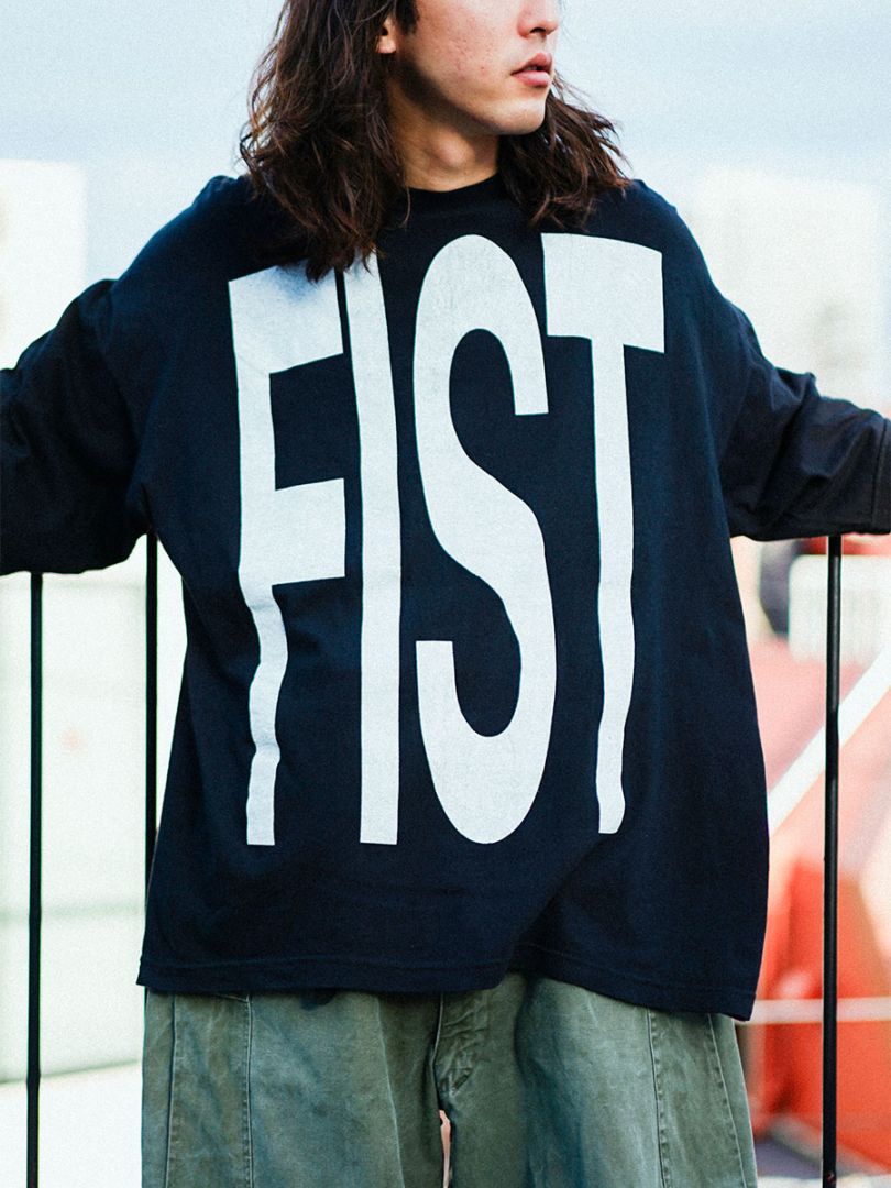 90's NINE INCH NAILS ''FIST FUCK'' 両面プリント Tシャツ ブラック 表記(XL)