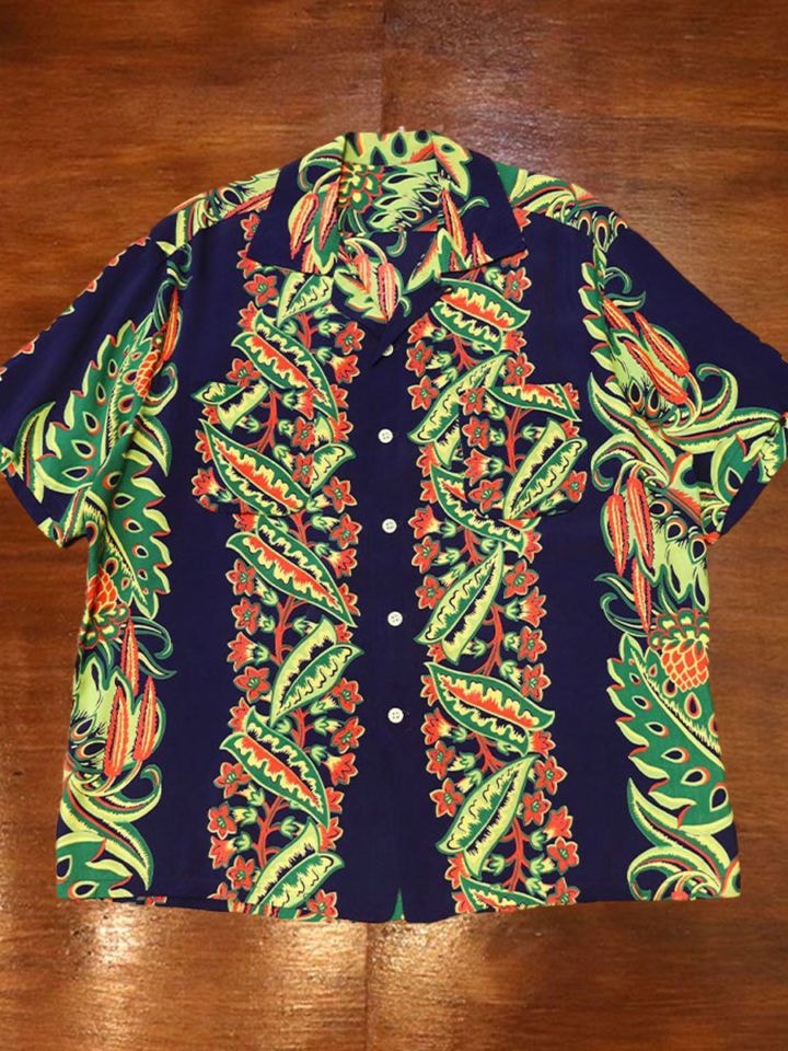 1950s HAWAIIAN SHIRT , Size Ｌ