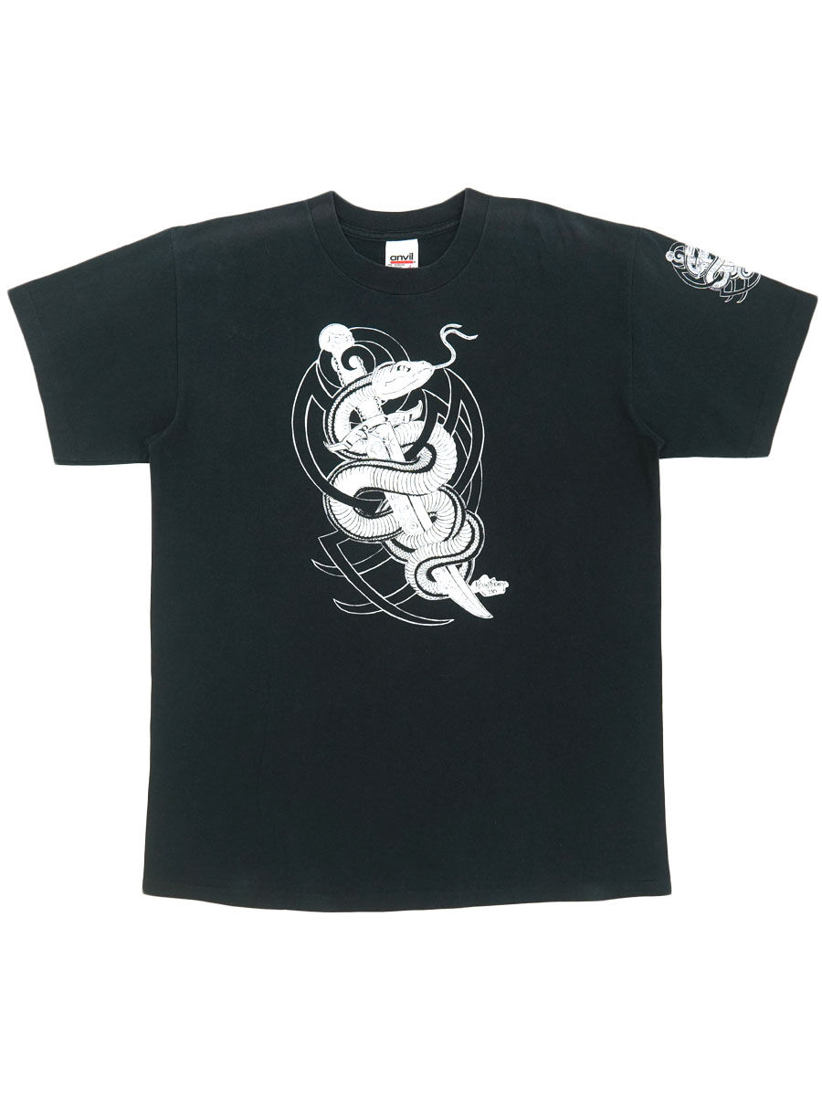 90's anvil ''KEVIN BRADY '98'' 袖プリント入り Tシャツ ブラック 表記(L)