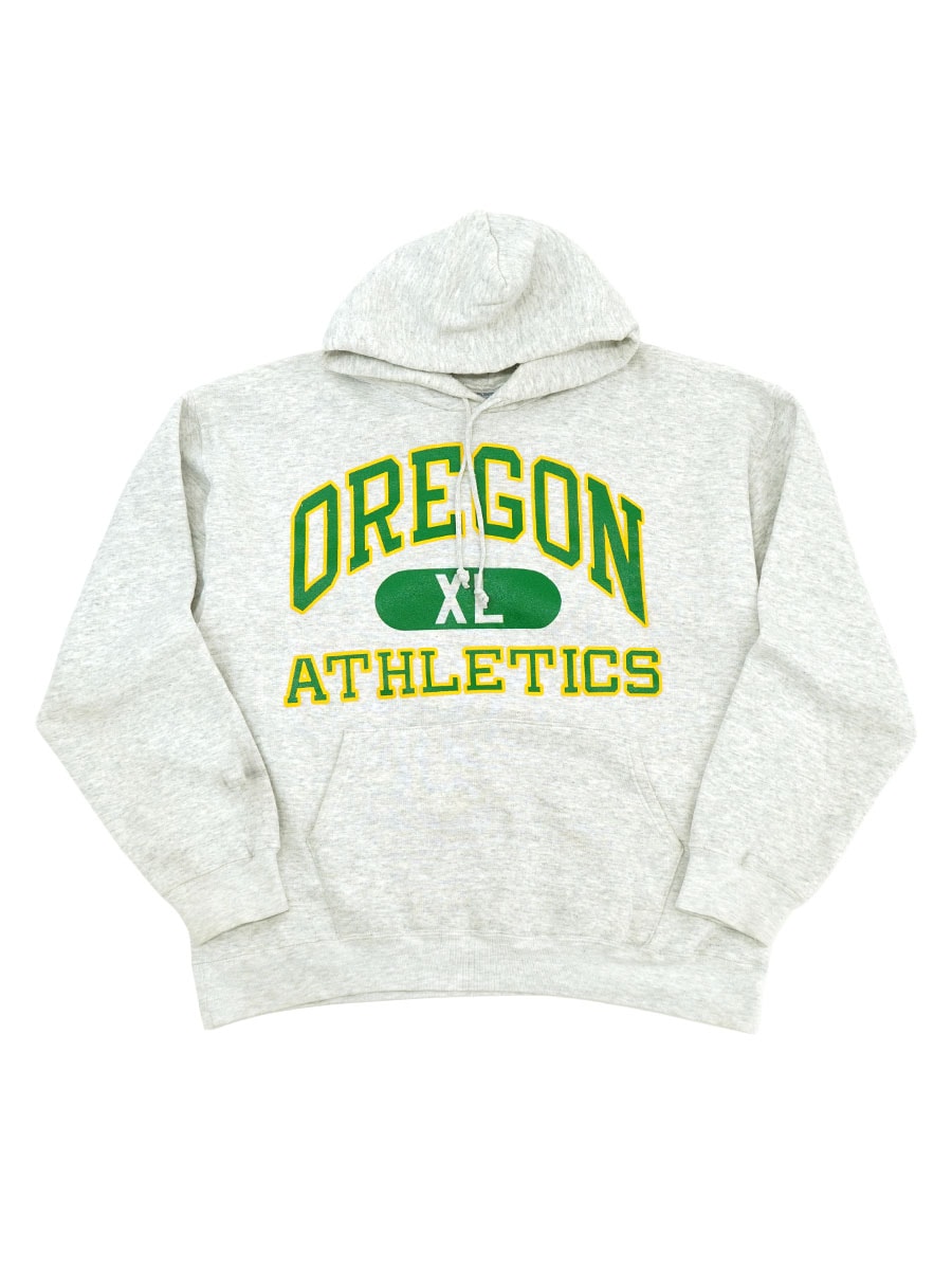 90's RUSSELL ATHLETIC ''OREGON XL ATHLETICS'' スウェットパーカ グレー 表記(XL) USA製