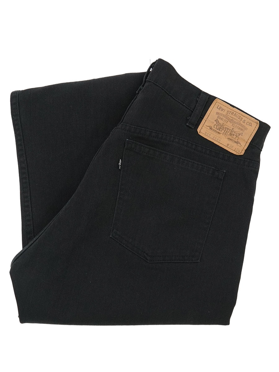 80's LEVI'S 505 ツイル ブラック！ 黒タブ 表記(W36 L34) USA製