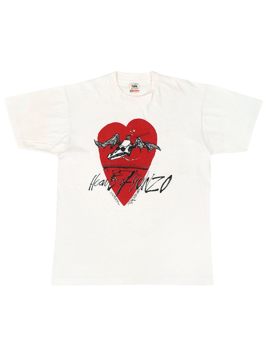 80's FRUIT OF THE LOOM ラルフ・ステッドマン ''Heart Of Gonzo'' プリントTシャツ ホワイト 表記(L) USA製