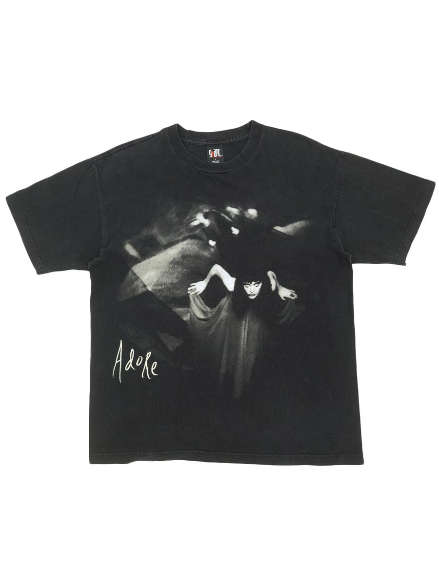 90's giant スマッシング・パンプキンズ 'Adore/World Tour 1998'' 両面プリント Tシャツ ブラック 表記(L)