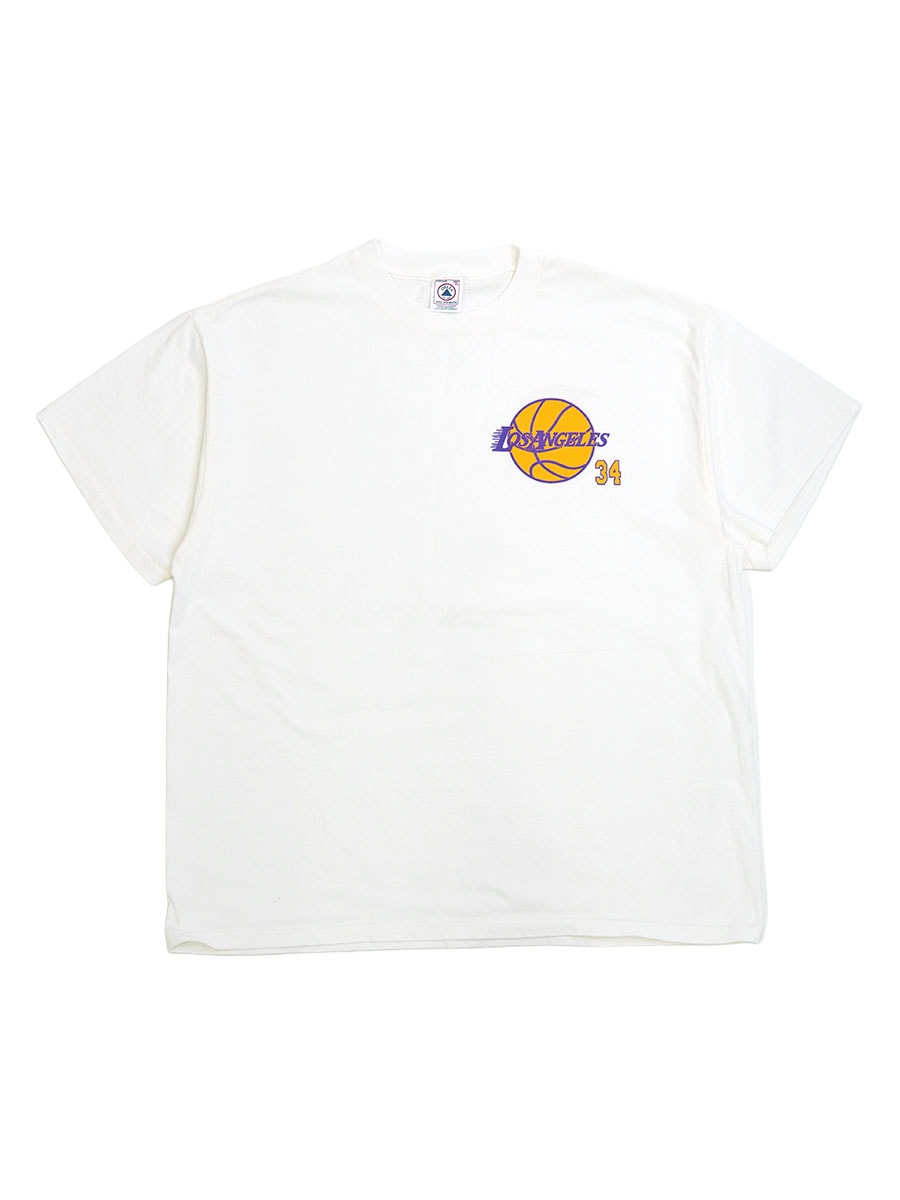 90's DELTA ''ロサンゼルス・レイカーズ'' Tシャツ ホワイト 表記(XL)