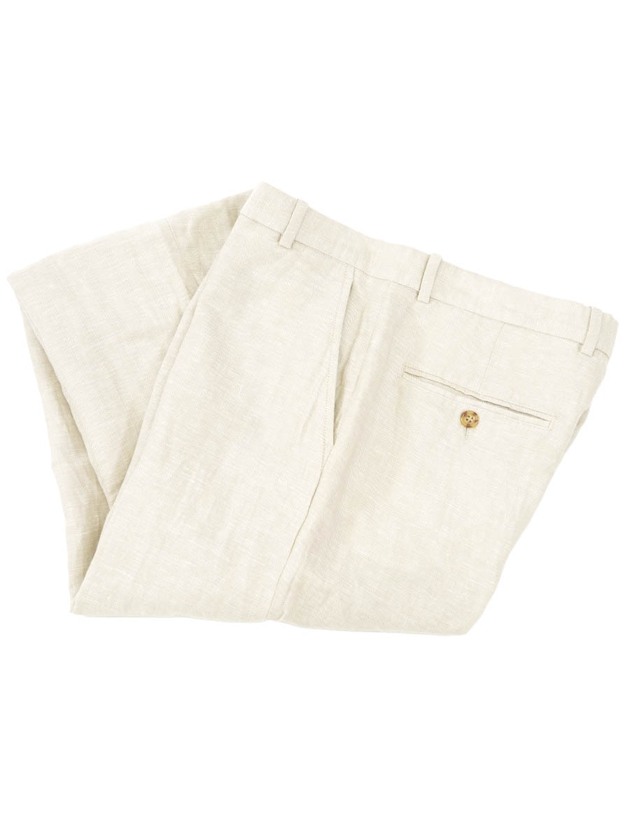 00's PERRY ELLIS Classic Fit リネンスラックス ベージュ 表記(W30