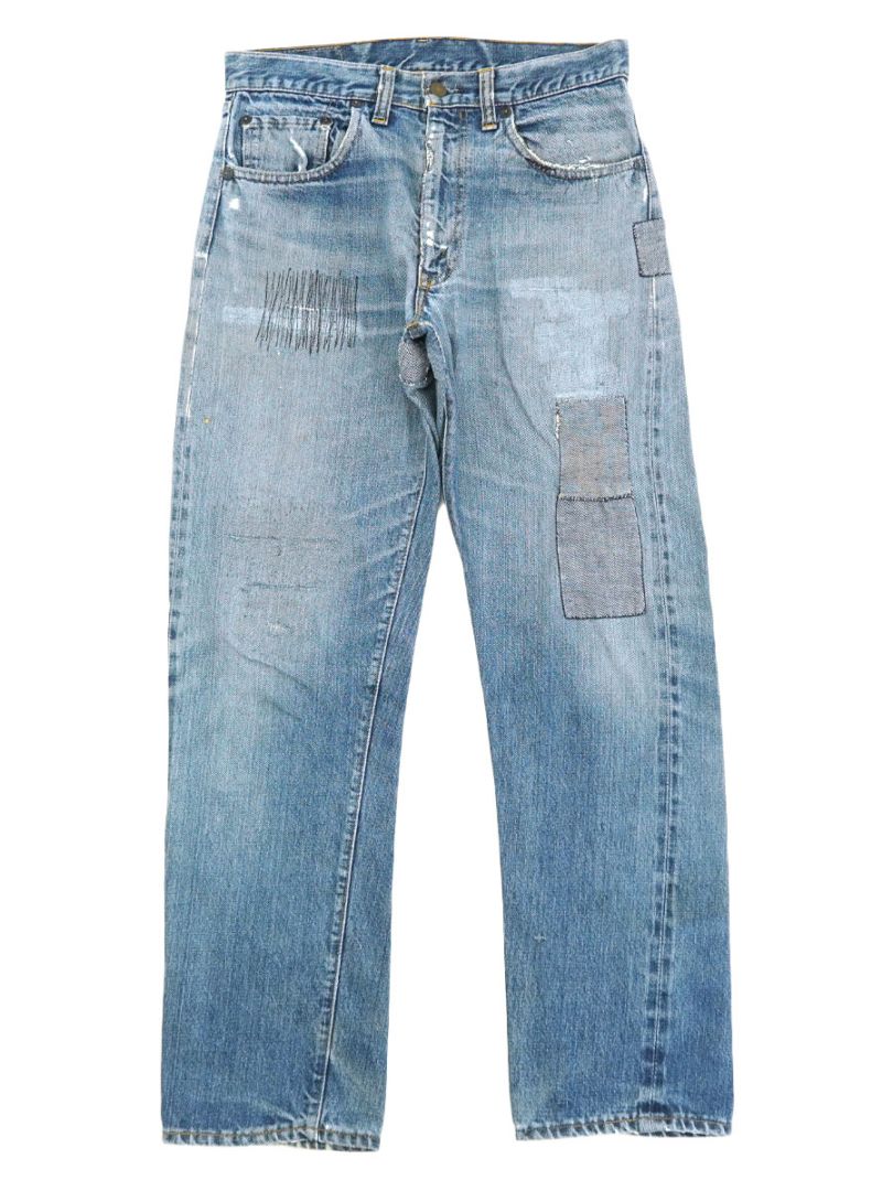 60's Levi's 505 BIG E デニムパンツ 味ありリペア 良雰囲気 実寸(W30 L28.5位) 赤耳