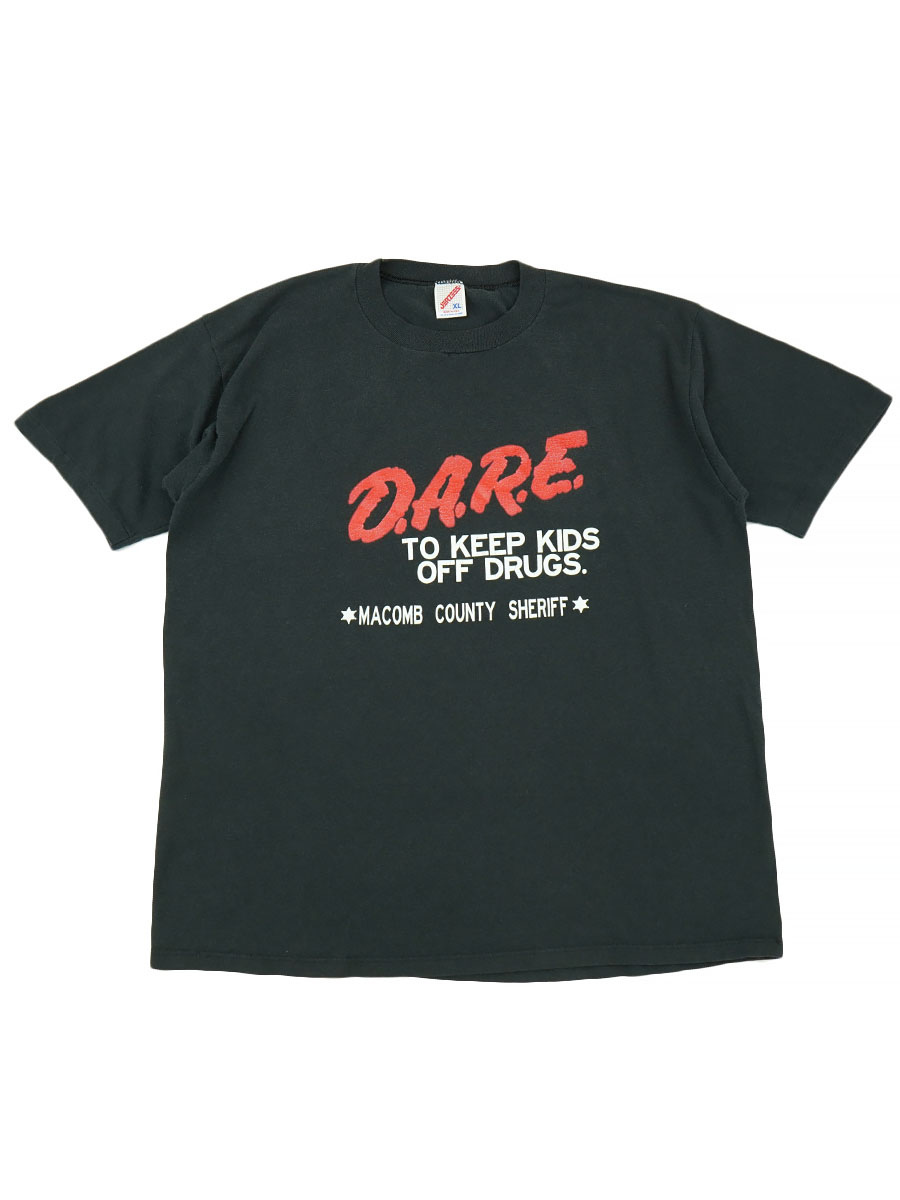 90's JERZEES ''D.A.R.E'' MACOMB COUTY SHERIFF Tシャツ 表記(XL) USA製