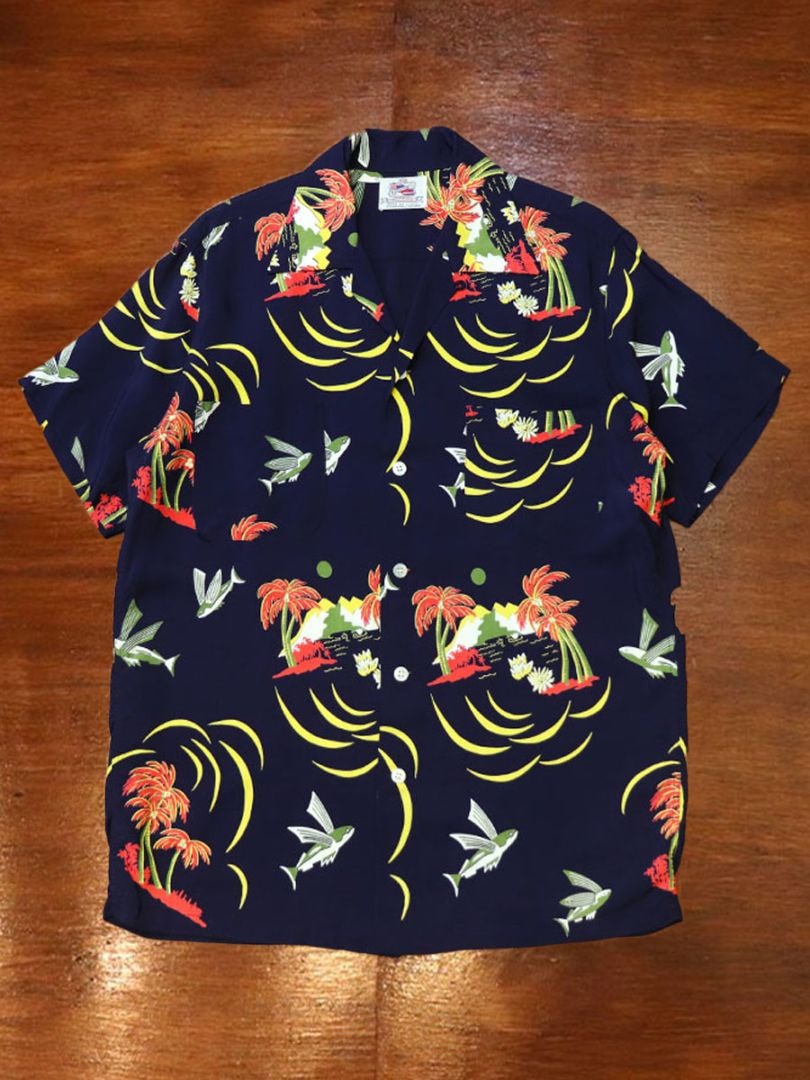 1950s HAWAIIAN SHIRT , Size M