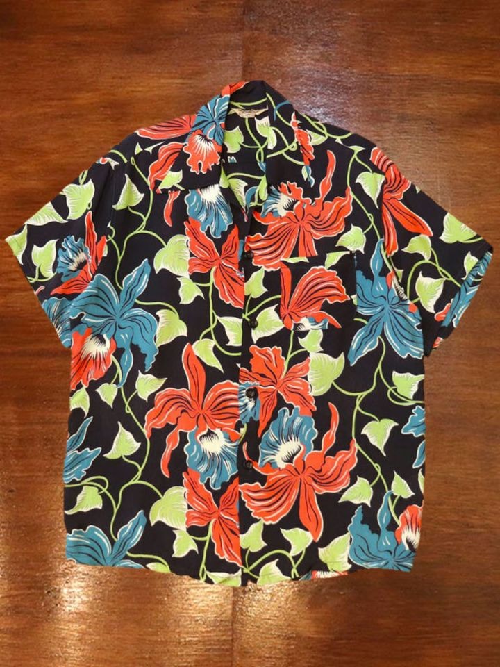1950s HAWAIIAN SHIRT , Size M