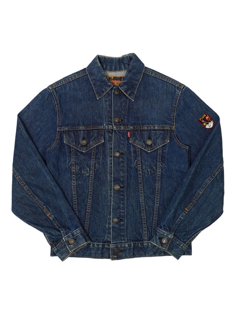 60's LEVI'S 70505 BIG-E デニムジャケット 濃紺 表記(36) ワッペン付き
