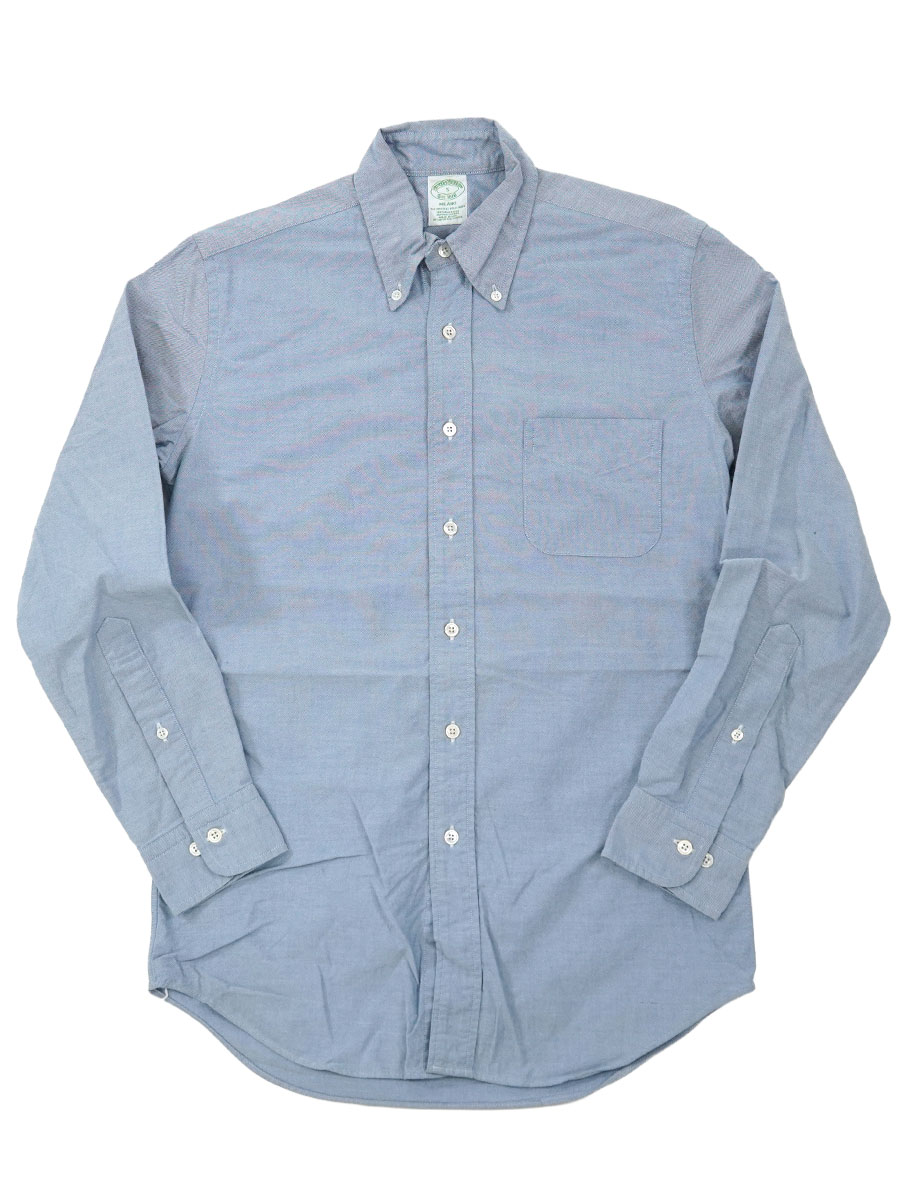 Brooks Brothers 100％コットン B.D. ロングスリーブシャツ 表記(S) USA製