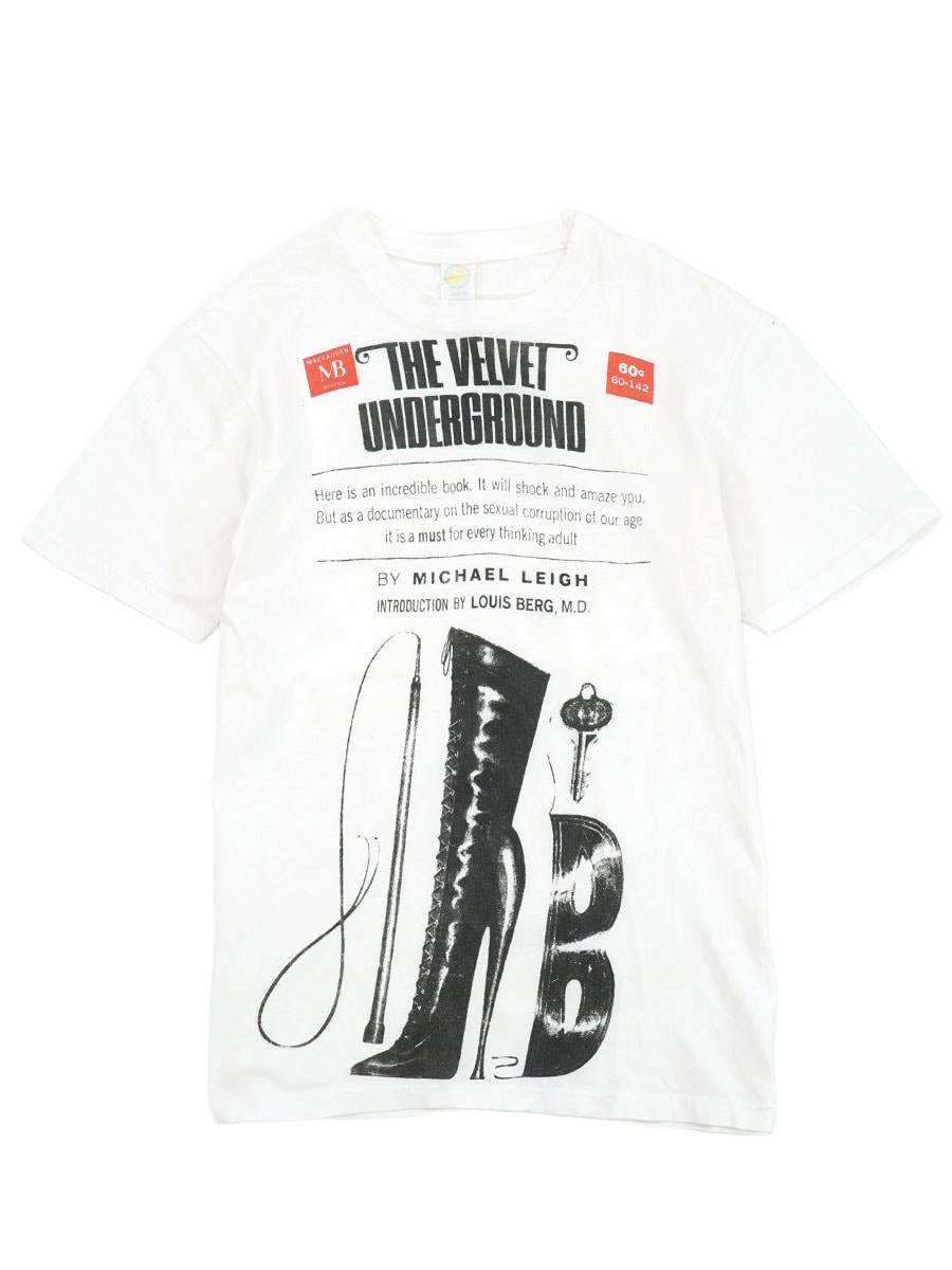80's SupaTees ''THE VELVET UNDERGROUND'' BY MICHAEL LEIGH  Tシャツ ホワイト 表記(M)