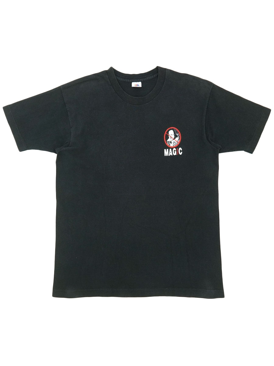 90's FRUIT OF THE LOOM ''MAGIC THEATRE/NO DEAD PLAYWRIGHTS'' Tシャツ ブラック 表記(L) USA製