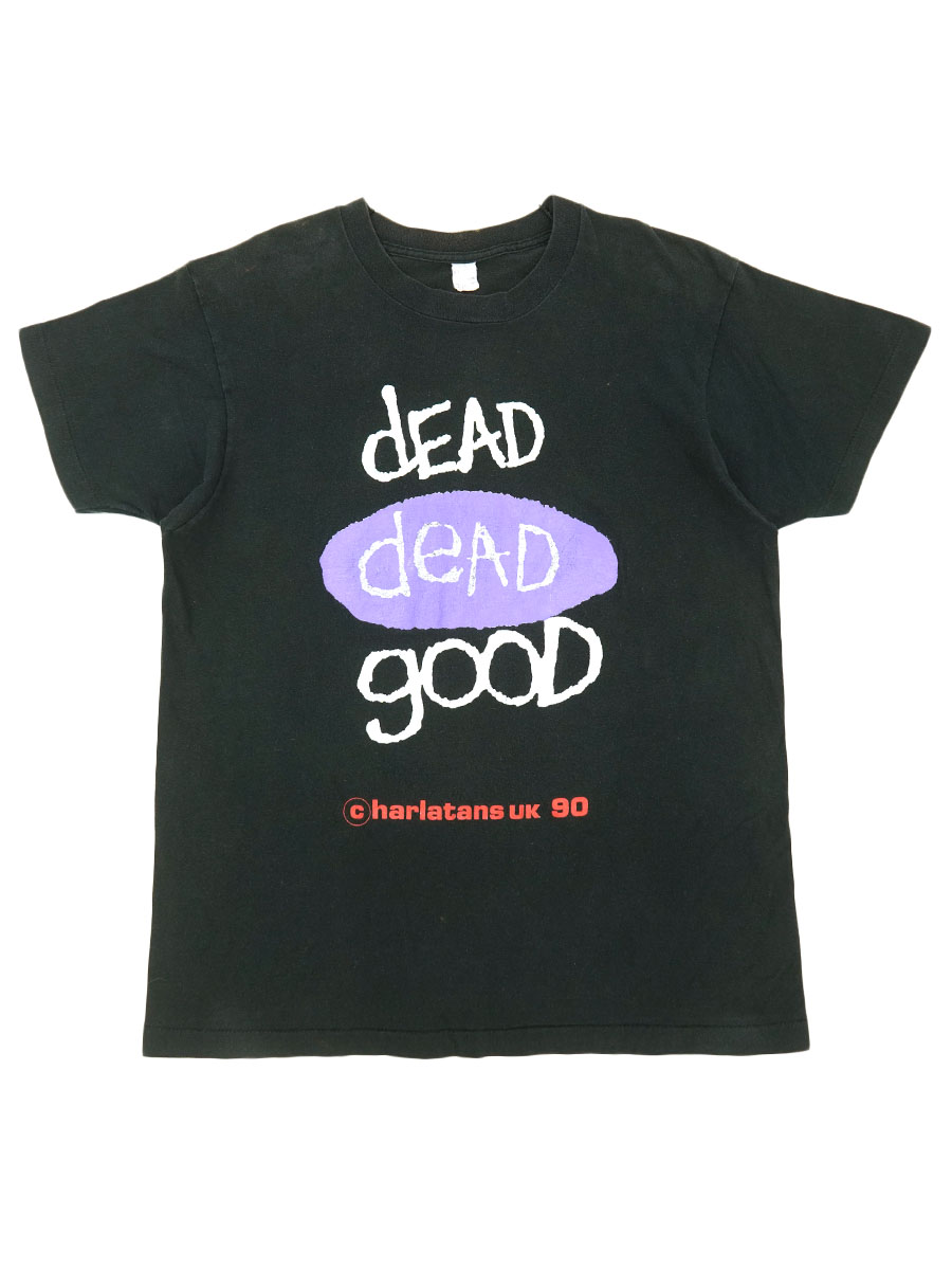 90's SCREEN STAR The Charlatans UK ''DEAD DEAD GOOD'' Tシャツ ブラック 表記(XL)