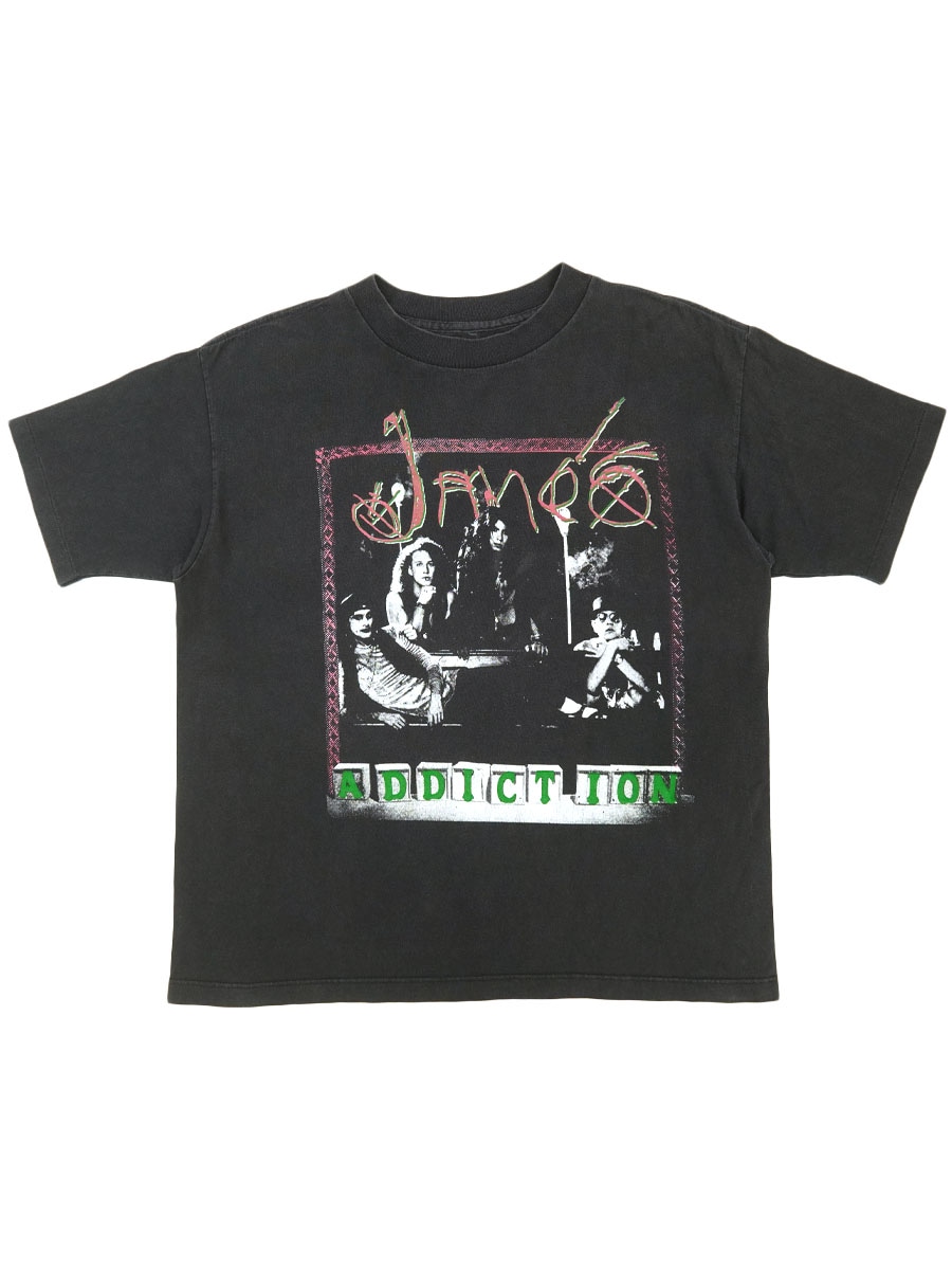 90's JANE'S ADDICTION ''LOLLAPALOOZA FESTIVAL'' 両面プリント Tシャツ ブラック 実寸(L位)