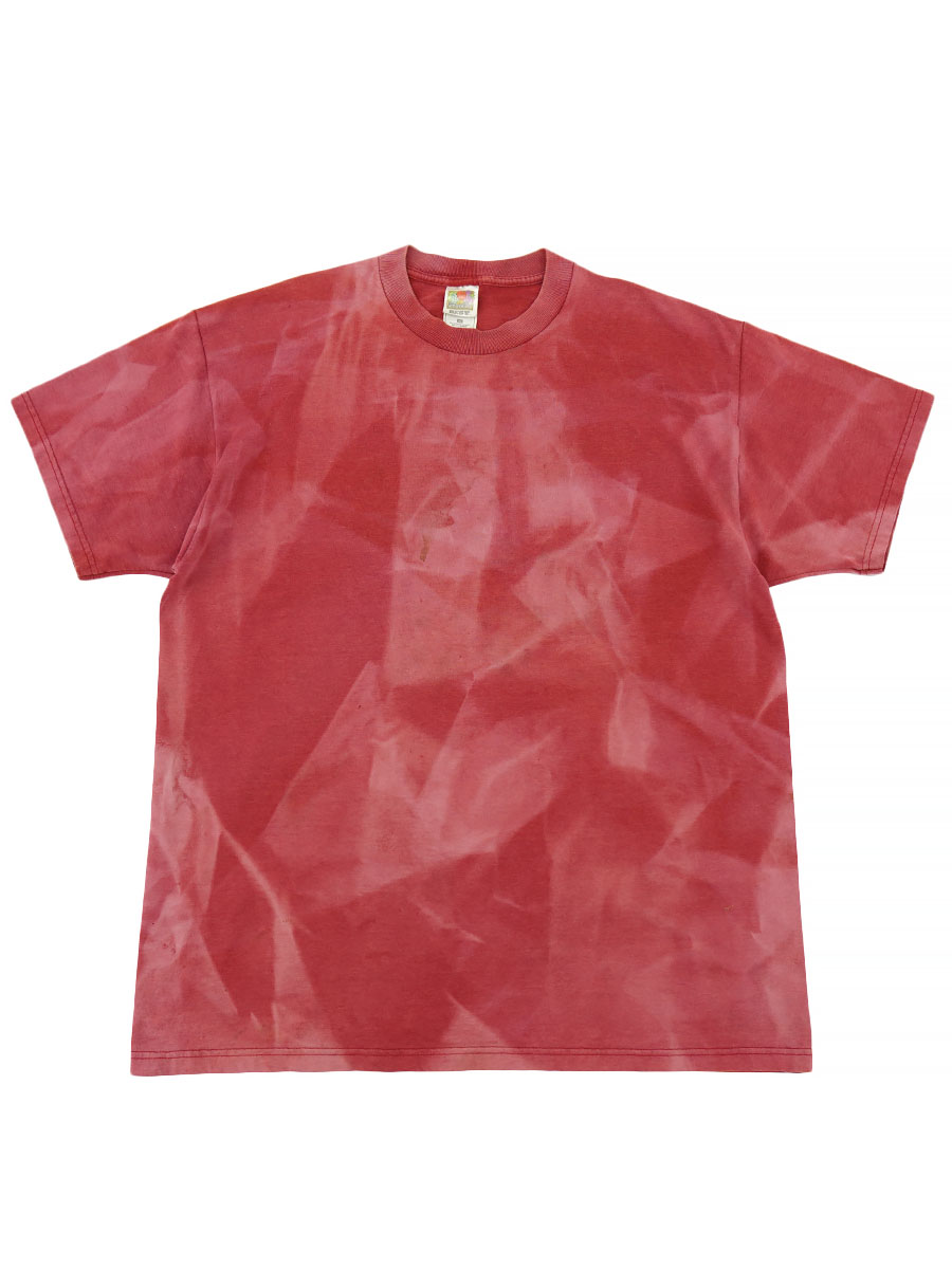 00's FRUIT OF THE LOOM 無地Tシャツ フェードレッド 表記(XL) 
