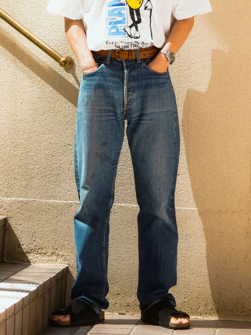 60's LEVI'S 501 BIG-E デニムパンツ 良雰囲気 実寸(W33 L33位)