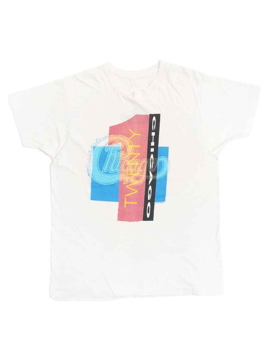 90's ''Chicago/TWENTY 1'' プリントTシャツ ホワイト 実寸(M位) | NEW