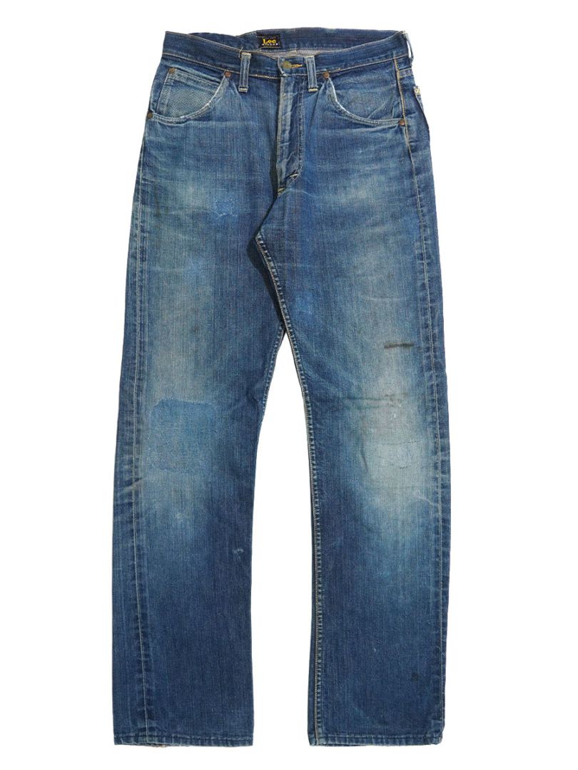 50's Lee 101Z センター黒タグ デニムパンツ 良雰囲気 実寸(W32 L34) 片耳