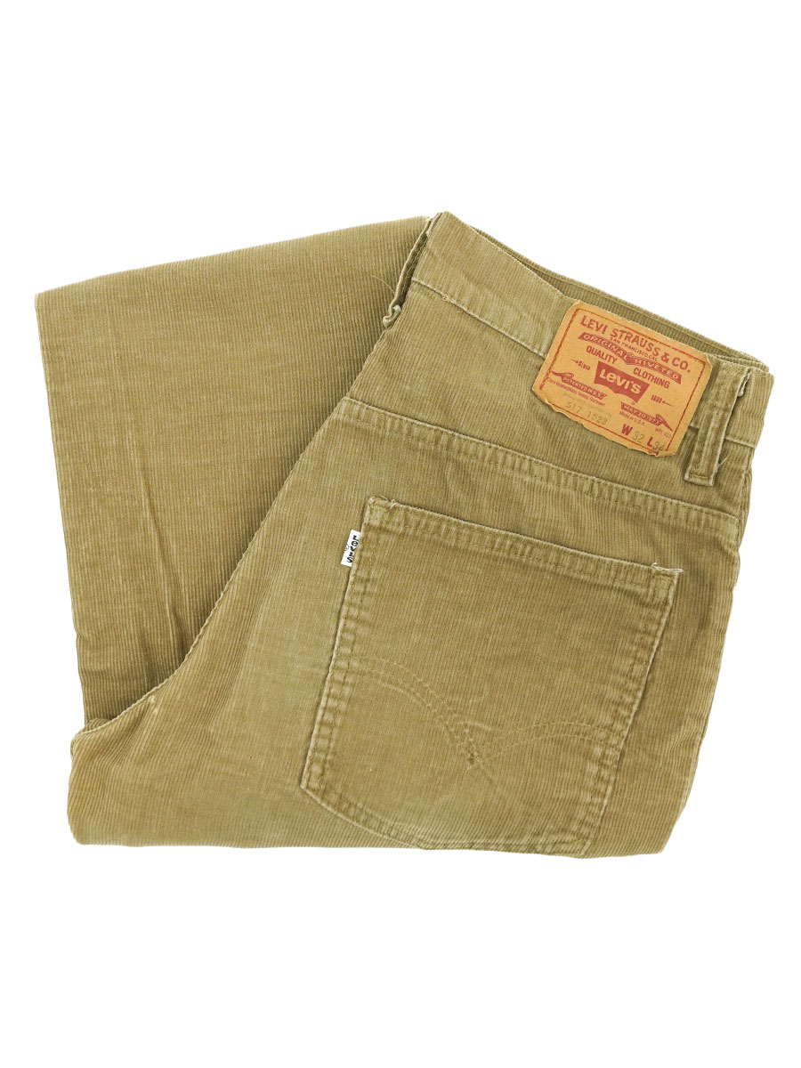 80's Levi's 517-1523 コーデュロイパンツ ベージュ 実寸(W32 L28.5位) USA製