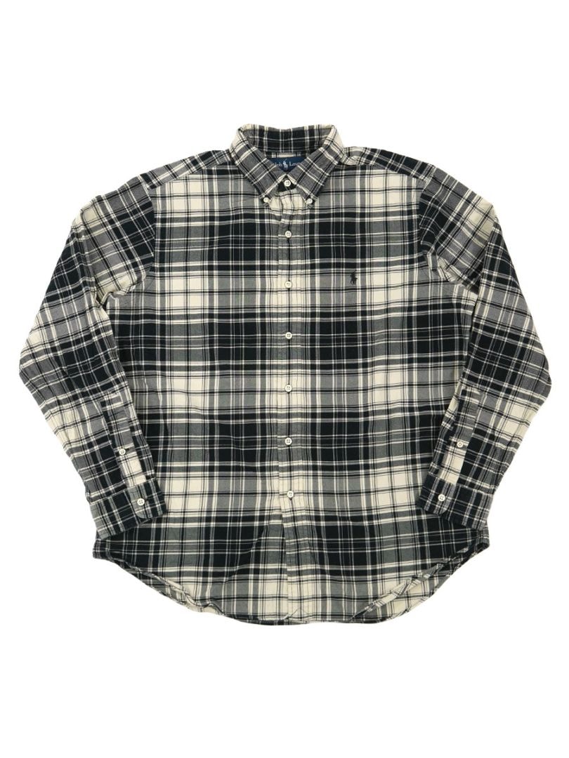ラルフローレン CLASSIC FIT 好配色チェック柄 B.D.シャツ 表記(L 