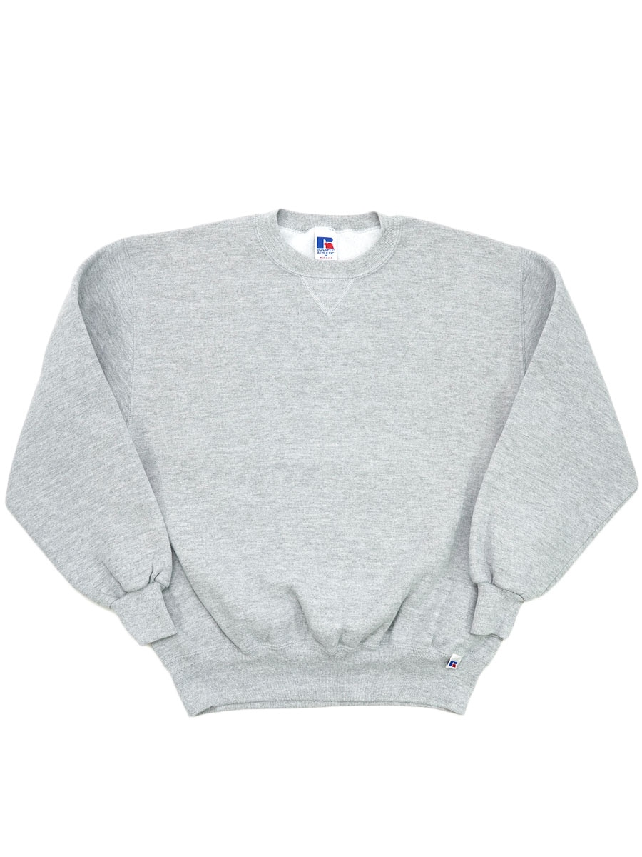Russell スウェット グレー L size 90's RUSSELL ATHLETIC 無地 前Vスウェット グレー 表記(M) USA製