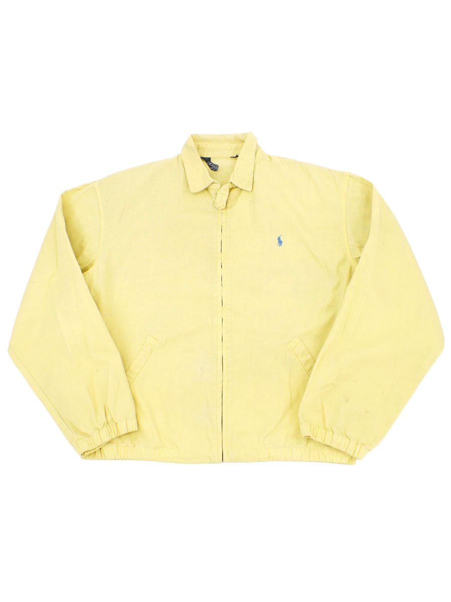 【USA製】90s Ralph Lauren スウィングトップ レモン イエロー USA製 ラルフローレン コットンスウィングトップ レモンイエロー 表記